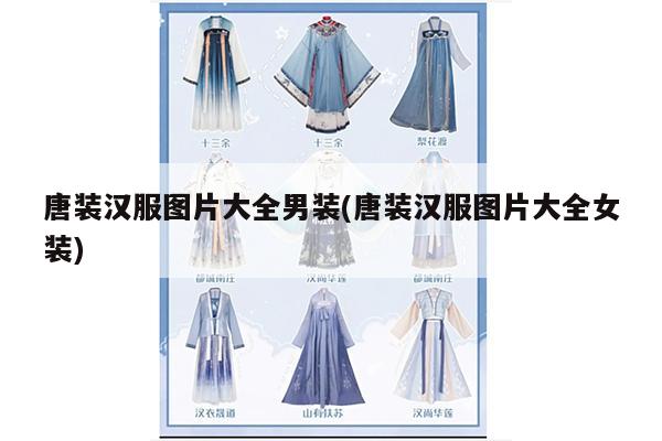 唐装汉服图片大全男装(唐装汉服图片大全女装)