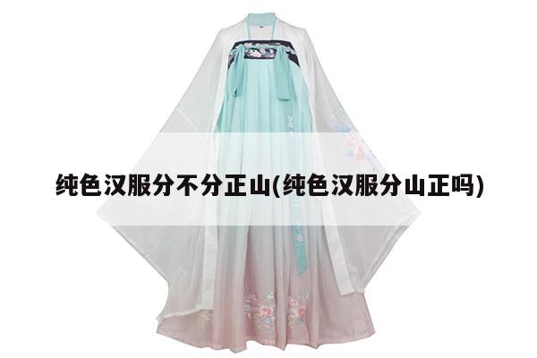 纯色汉服分不分正山(纯色汉服分山正吗)