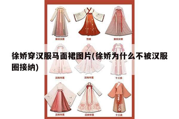 徐娇穿汉服马面裙图片(徐娇为什么不被汉服圈接纳)