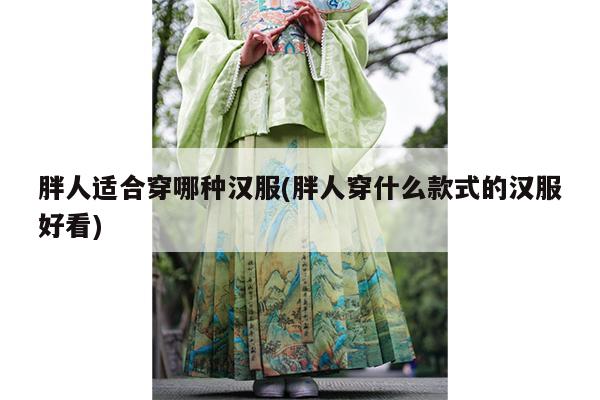 胖人适合穿哪种汉服(胖人穿什么款式的汉服好看)