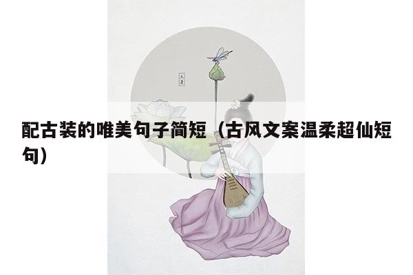 配古装的唯美句子简短（古风文案温柔超仙短句）